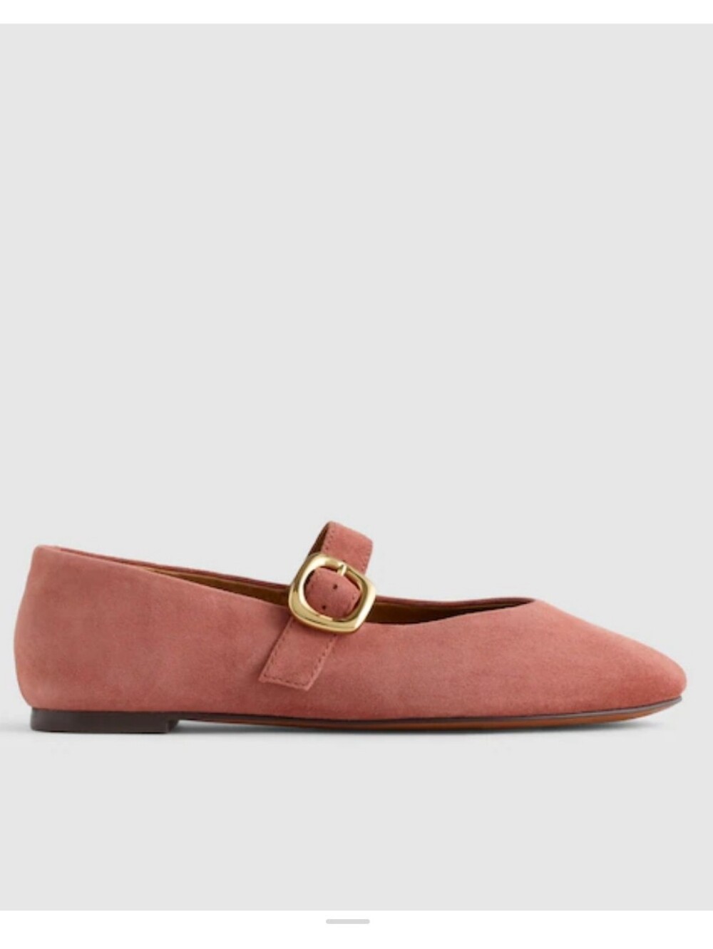 Madewell The Remy suede Mary Jane flat -Rosy Mauve